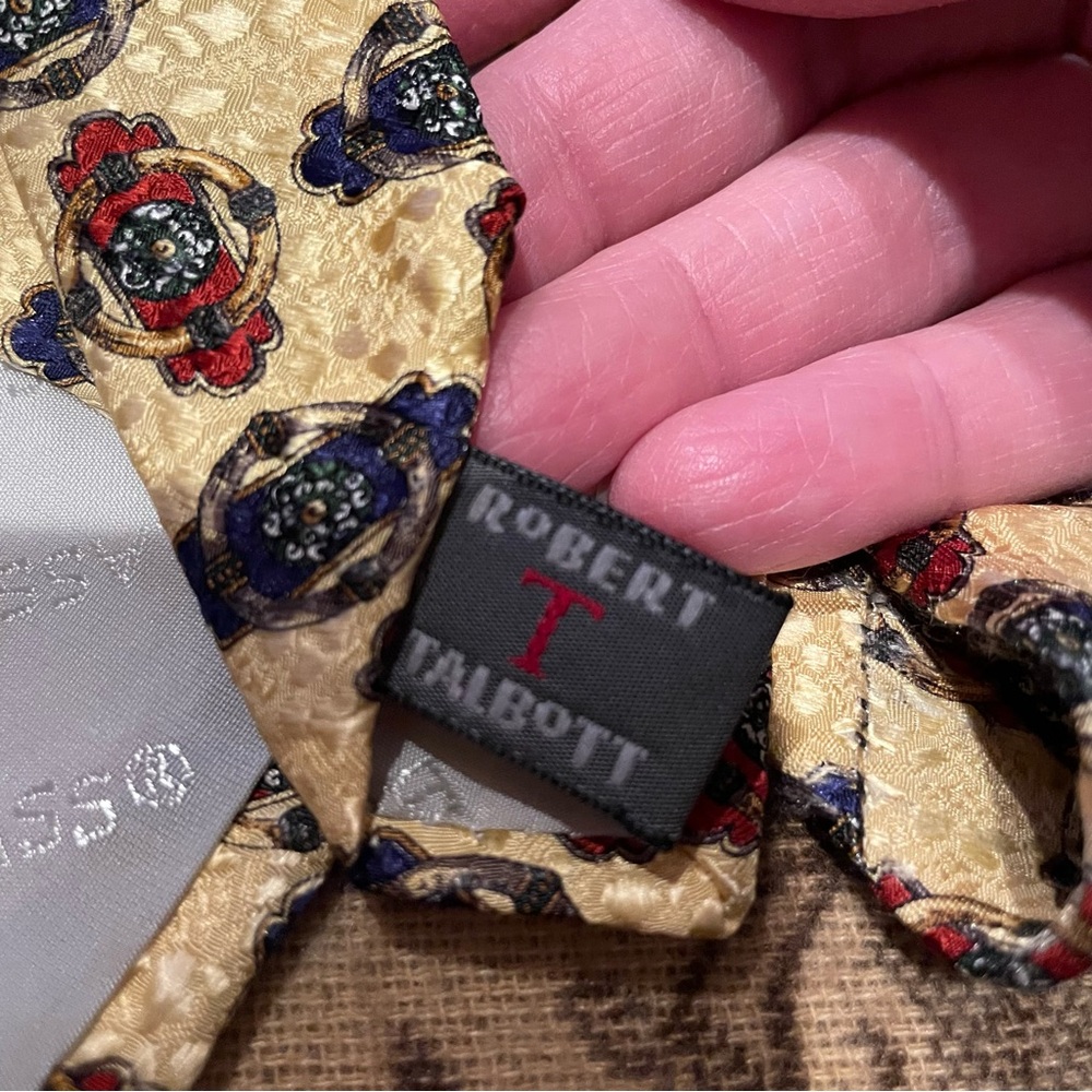 Robert Talbott Patterned Silk Tie, Made In Italy,… - image 5